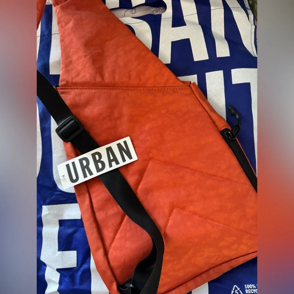 Urban Outfitters Unisex Rust Orange Shoulder sling backpack Bag - NWT